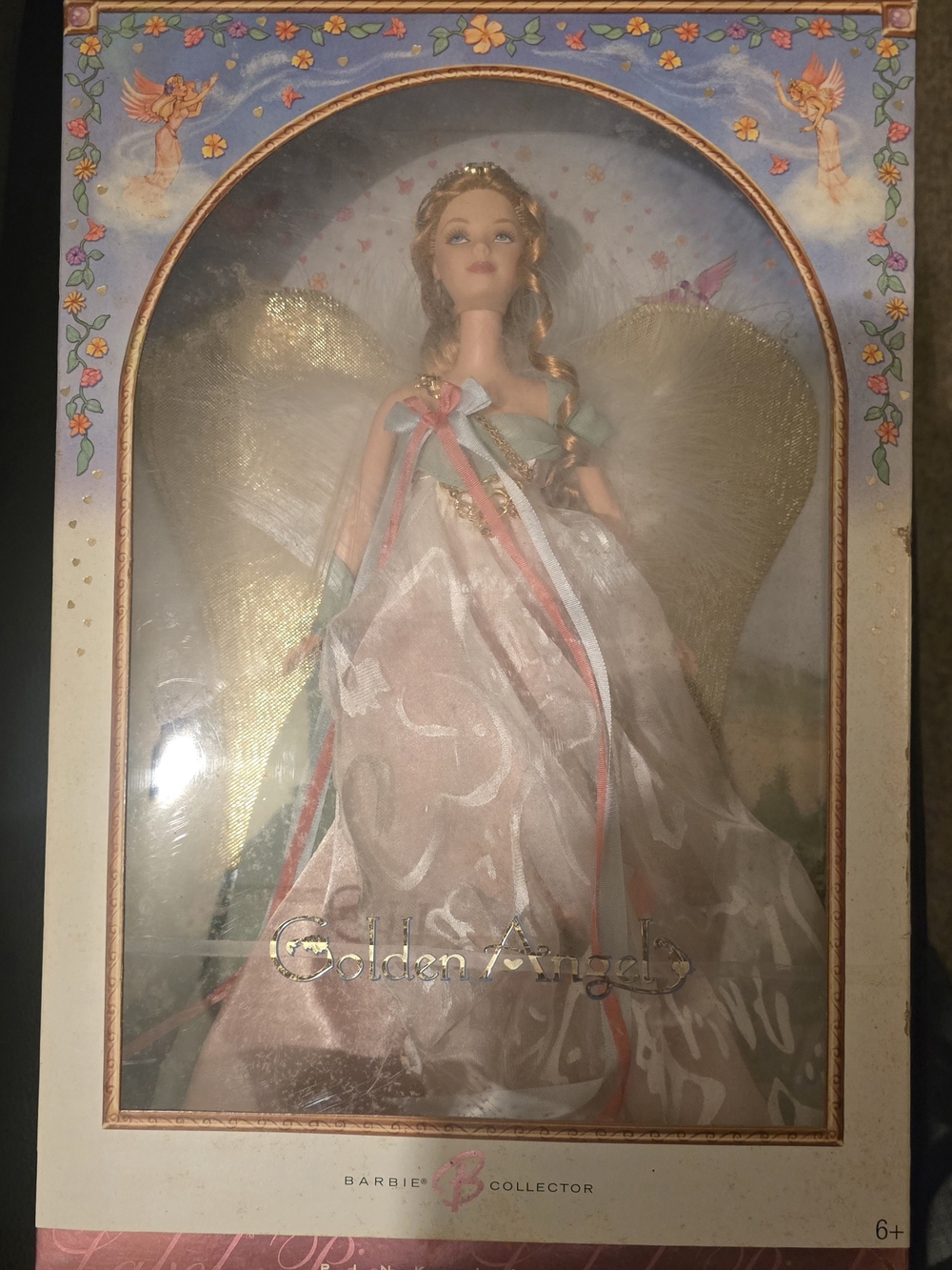 Vintage Golden Angel Barbie Doll - White & Gold